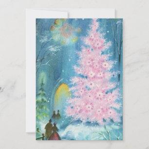 Vintage Christmas Church Holiday Card