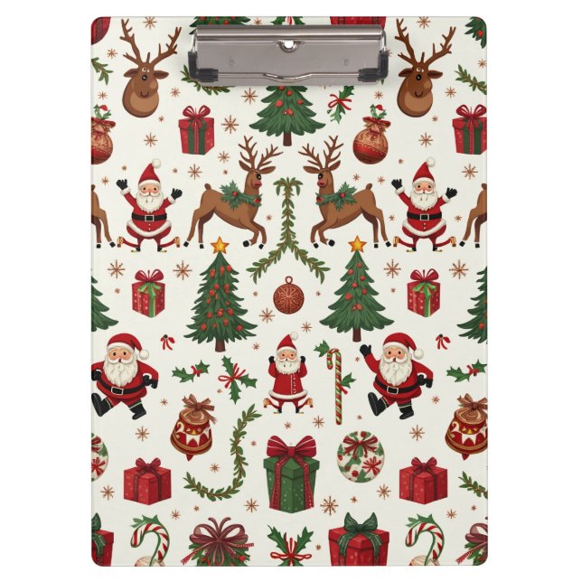 Vintage Christmas Clipboard (Front)