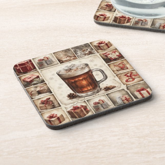 Vintage Christmas  Coaster (Left Side)