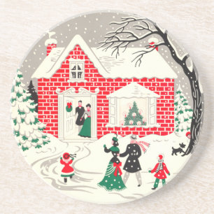 Vintage Christmas Coaster