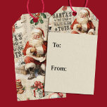 Vintage Christmas Collage Decoupage Gift Tags<br><div class="desc">Vintage Christmas decoupage gift tags. Festive gift tags for the Christmas season. Designed for you by Blackberry Boulevard.</div>