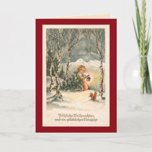 Vintage Christmas Custom Greeting Card