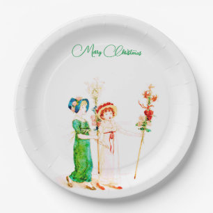 Vintage Christmas custom Paper Plate
