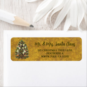 Vintage Christmas, Decorated Victorian Tree