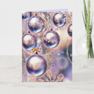 Vintage Christmas Decorations Ornaments   Card