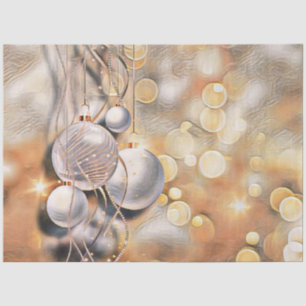 Vintage Christmas Decorations Ornaments Tissue Paper