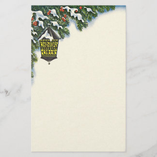 Vintage Christmas Design Stationery Letter Paper