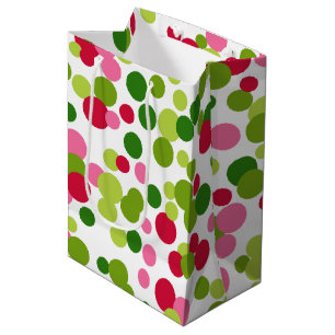Vintage Christmas Dots Gift Bag
