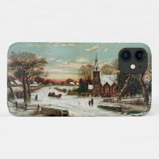 Vintage Christmas Eve 2 iPhone 11 Case