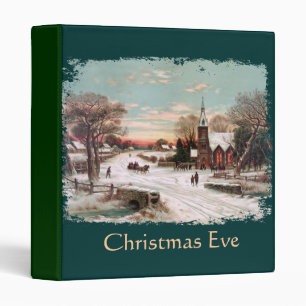 Vintage Christmas Eve binder