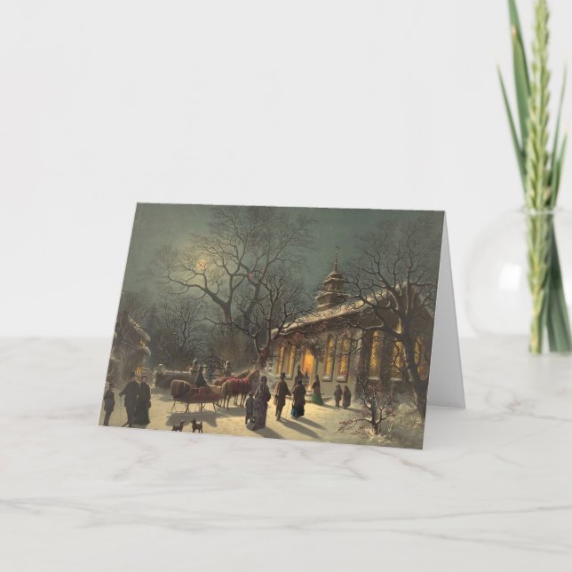 Vintage Christmas Eve Card (Front)