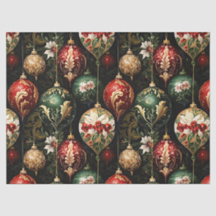 Vintage Christmas fantasy Floral Pattern Tissue Paper
