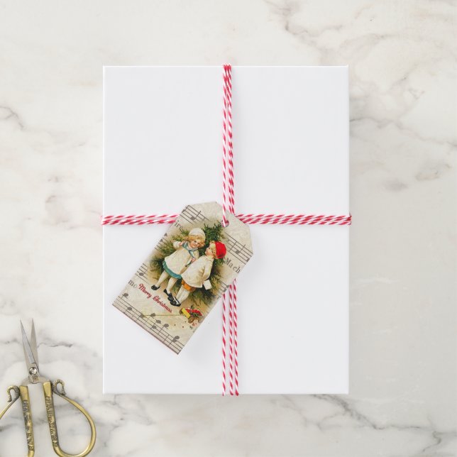 Vintage Christmas Gift Tags (With Twine)