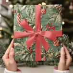 Vintage Christmas Green & Red   Wrapping Paper<br><div class="desc">Bring classic holiday cheer to your gifts with this Vintage Christmas Pattern Green and Red Wrapping Paper. This nostalgic design features a playful "Titiweet" motif, filled with vintage-inspired holiday icons in festive green and red tones. Perfect for adding a retro feel to your Christmas celebrations, this wrapping paper exudes warmth...</div>