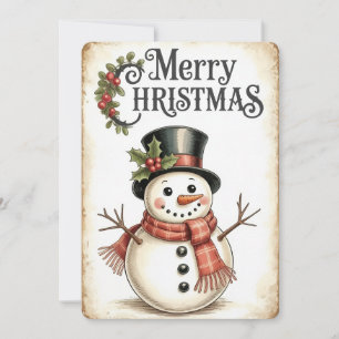 Vintage Christmas Greeting Card