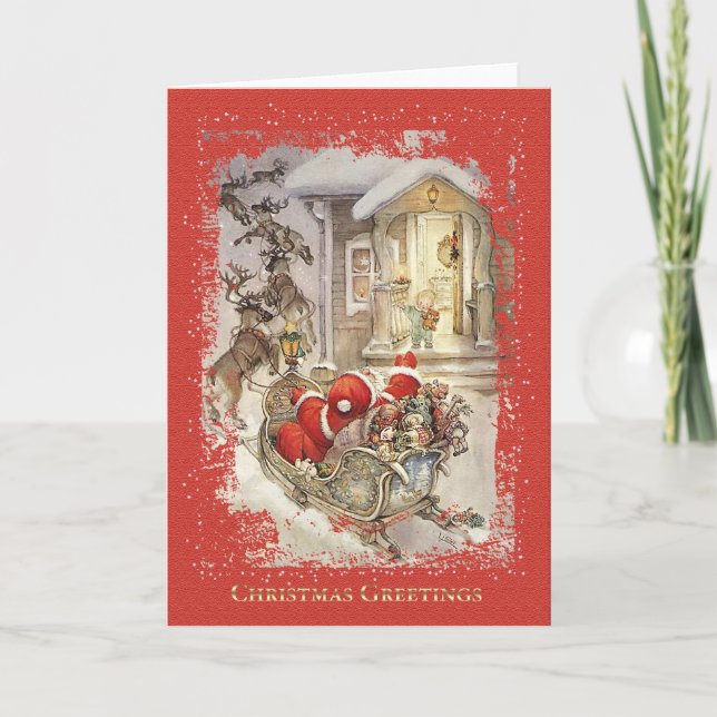 Vintage Christmas - Greeting Card (Front)