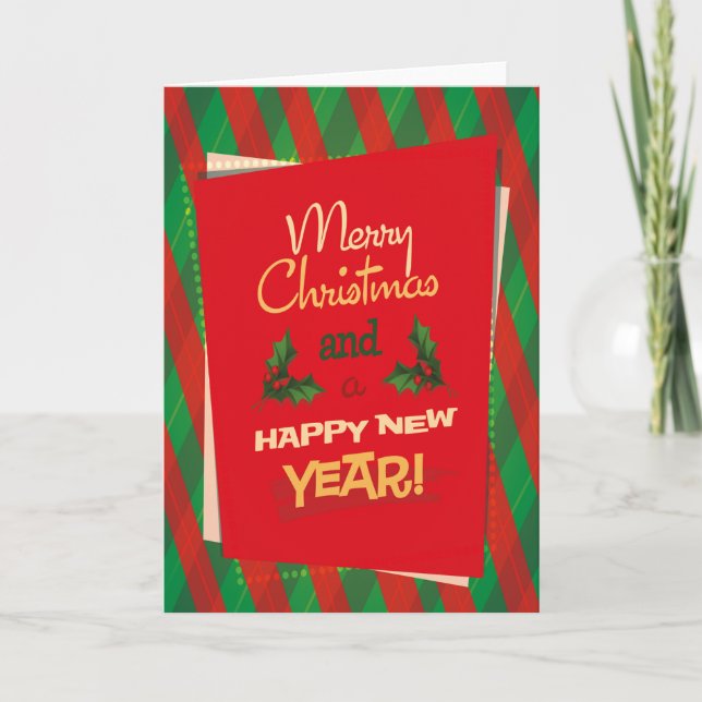 Vintage Christmas Greeting Card (Front)