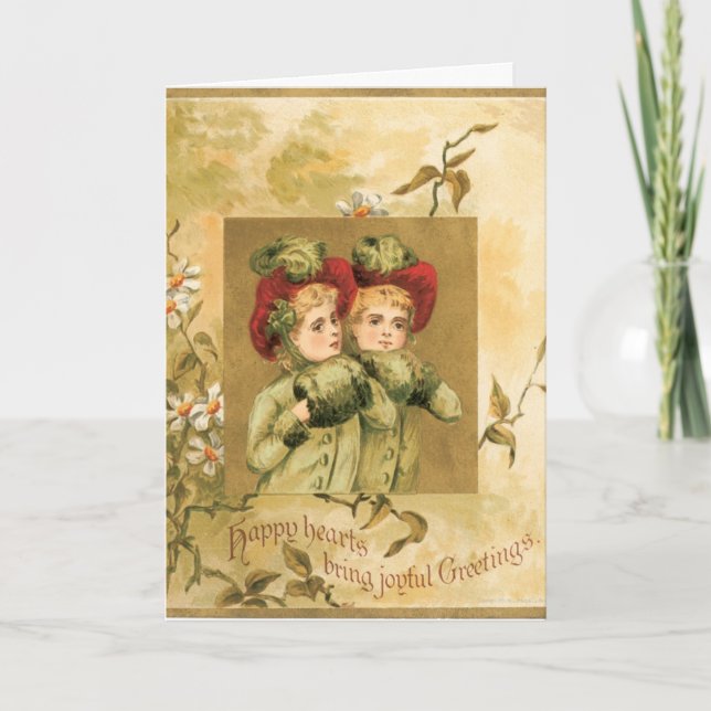 Vintage Christmas Greeting Card (Front)