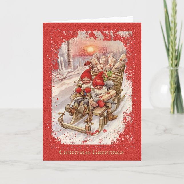 Vintage Christmas - Greeting Card (Front)
