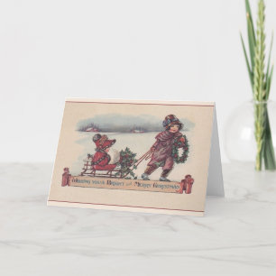 Vintage Christmas Greeting Card