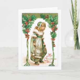 Vintage Christmas Greetings Card