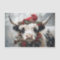 Vintage Christmas Highland Cow Decoupage 