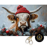 Vintage Christmas Highland Cow Decoupage  Tissue Paper<br><div class="desc">Celebrate the spirit of the holidays with this charming vintage Christmas Highland cow decoupage tissue paper. Featuring a festive Highland cow in a rustic Christmas scene, this tissue paper is perfect for a variety of seasonal crafting projects, including junk journalling, scrapbooking, holiday DIY decor, and unique Christmas gift wrapping. The...</div>
