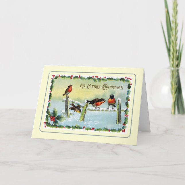 Vintage Christmas Holiday Card (Front)