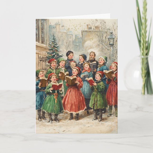Vintage Christmas Holiday Card (Front)