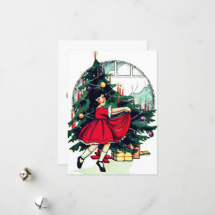 Vintage Christmas Holiday Card