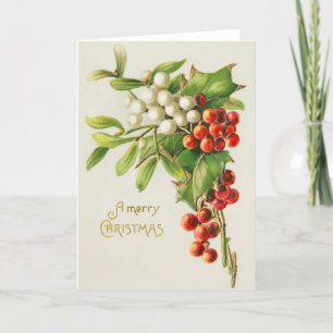 Vintage Christmas Holiday Card