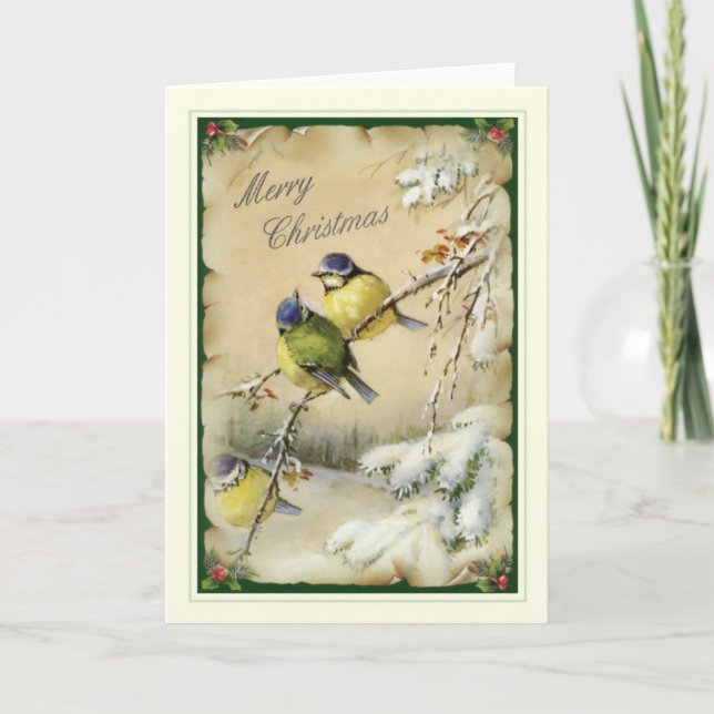 Vintage Christmas Holiday Card (Front)
