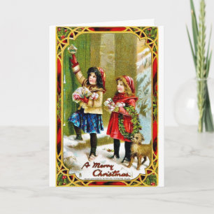 Vintage Christmas Holiday Card