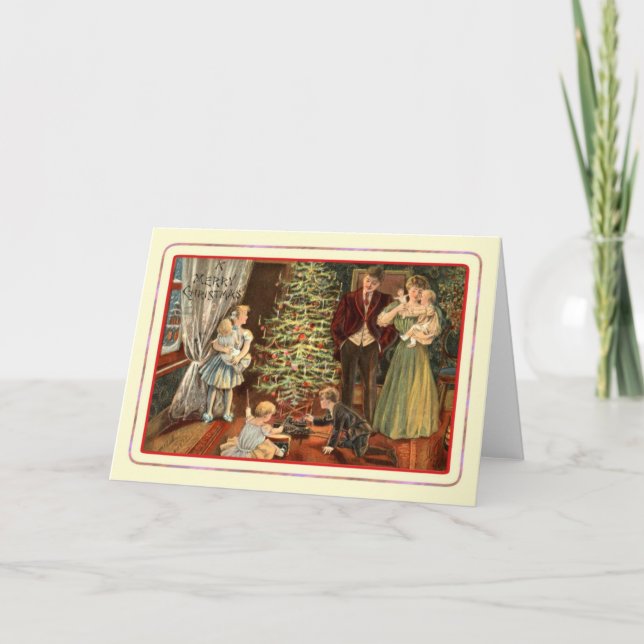 Vintage Christmas Holiday Card (Front)