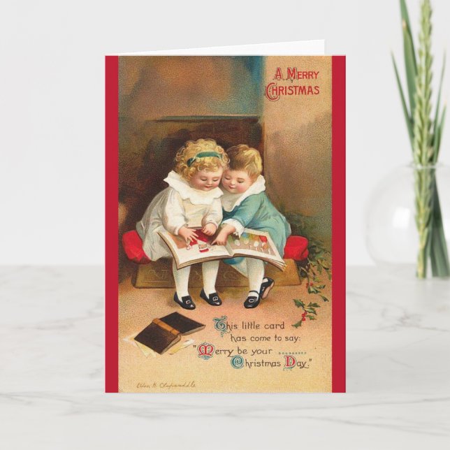 VINTAGE CHRISTMAS HOLIDAY CARD (Front)