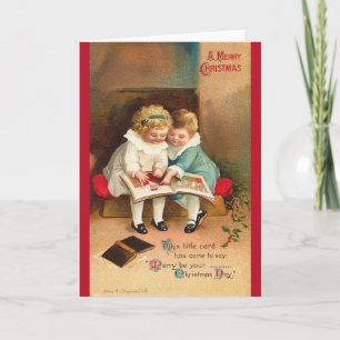 VINTAGE CHRISTMAS HOLIDAY CARD