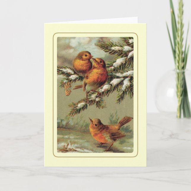 Vintage Christmas Holiday Card (Front)