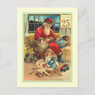 Vintage Christmas Holiday Postcard