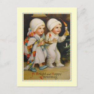Vintage Christmas Holiday Postcard