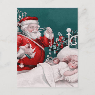 vintage christmas holiday postcard