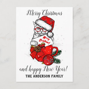 Vintage Christmas Holiday Postcard