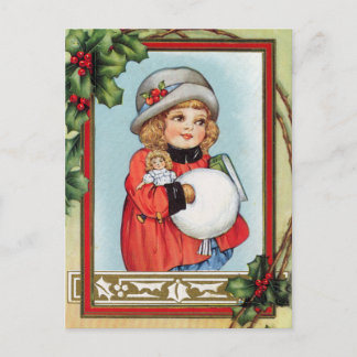 Vintage Christmas Holiday Postcard
