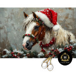 Vintage Christmas Horse Pony Decoupage  Tissue Paper<br><div class="desc">Celebrate the magic of the holidays with this charming vintage Christmas horse and pony decoupage tissue paper. Featuring a festive, nostalgic scene, this tissue paper is perfect for a variety of holiday crafting projects, such as scrapbooking, junk journalling, DIY holiday decor, and Christmas gift wrapping. The rustic design makes it...</div>