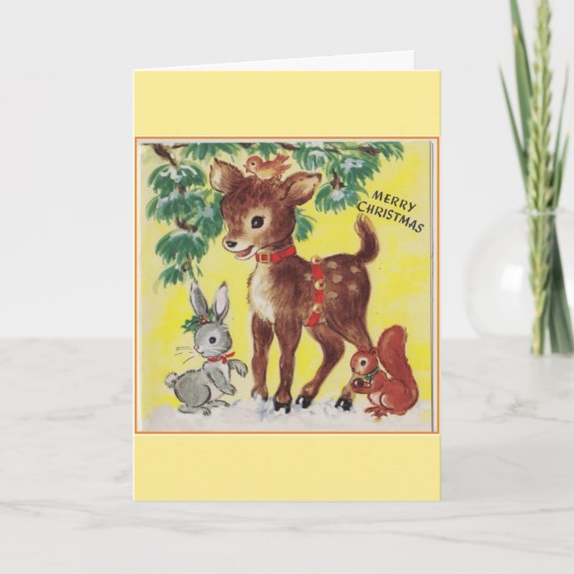 Vintage  Christmas - If Kisses Were Snowflakes, Holiday Card (Front)