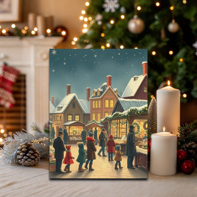 Vintage Christmas Illustration Holiday Postcard (Creator Uploaded)