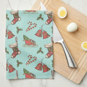 Vintage Christmas Kitchen Towel