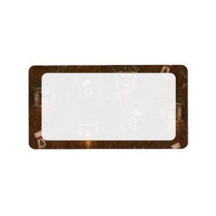 Vintage Christmas Labels 2 – Fireplace & Stocking