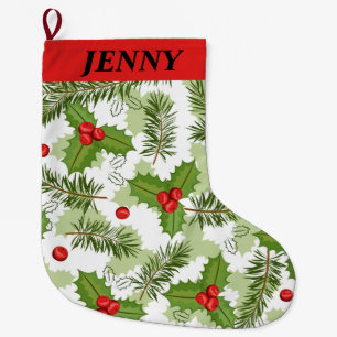 VINTAGE CHRISTMAS large christmas stocking