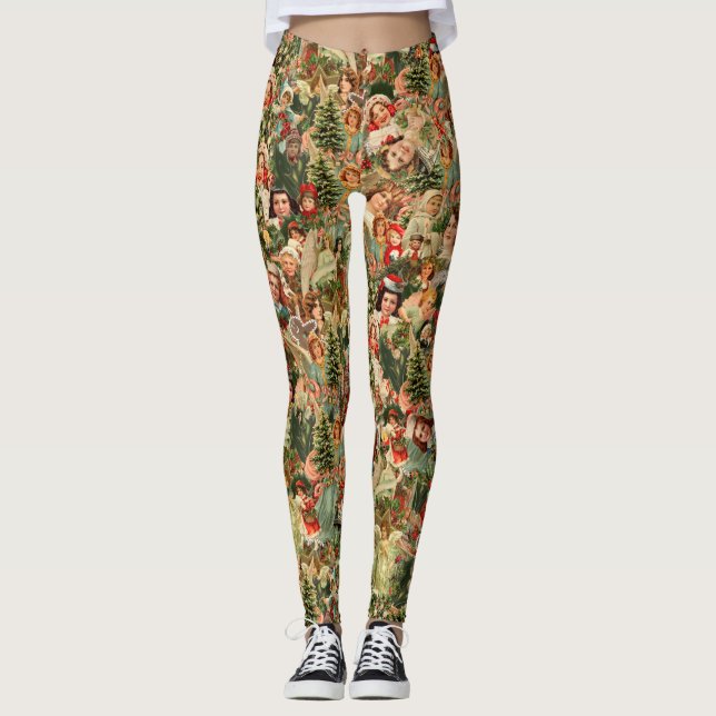 Vintage christmas Leggings (Front)