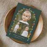 Vintage Christmas Lights 3 Photo Arch Holiday Card<br><div class="desc">Merry Christmas Elegant Vintage Christmas Lights 3 Photo Arch Holiday cards. Click the edit button to customize this design with your photo and text.</div>